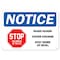 Signmission Safety Sign, OSHA Notice, 10" Height, Rigid Plastic, Stop Spread Of Flu OS-NS-P-1014-25564 - alternate 1